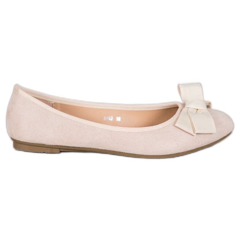 Clowse Balerini elegante cu arc maro