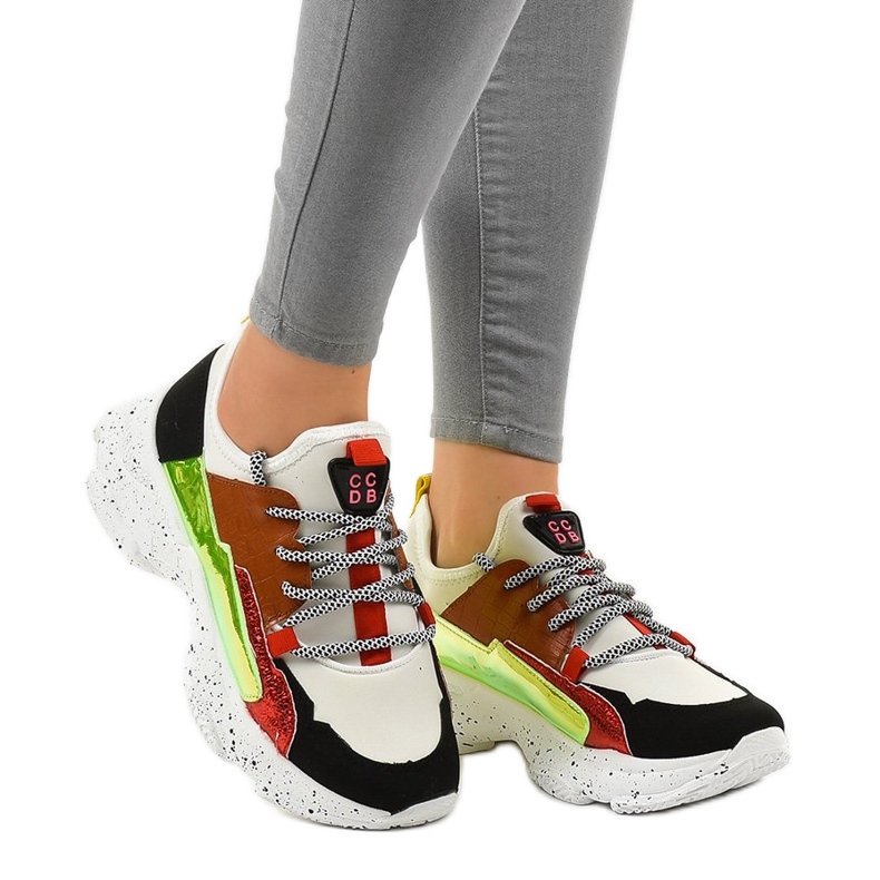 Adidași de sport albi cu HL-03 Adidași de sport albi cu HL-03