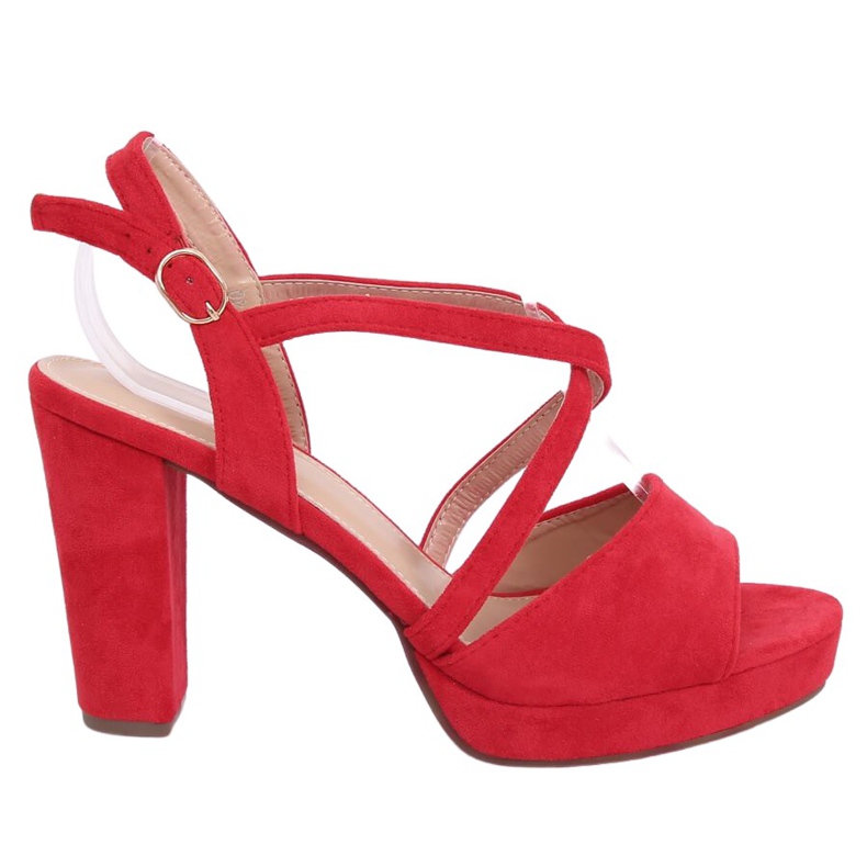 Sandale cu toc roșu 9272 Rojo