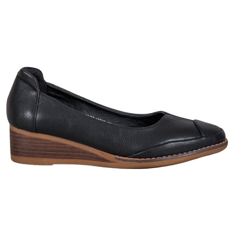 Vinceza Pompă casual cu pană negru