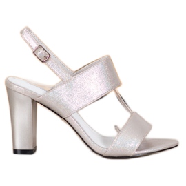 Goodin Sandale elegante argint gri Goodin Sandale elegante argint gri