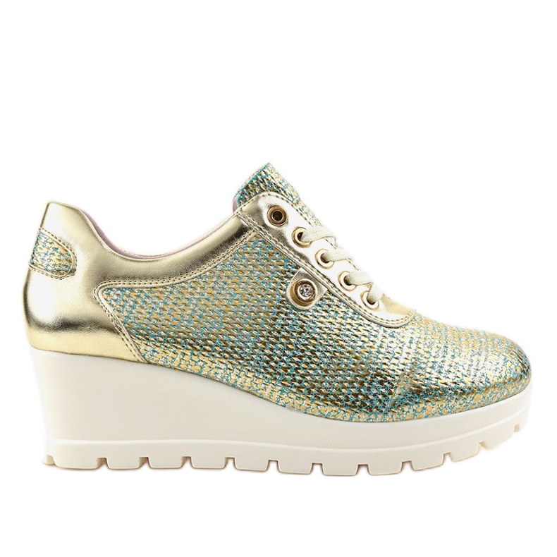 Tenisi Golden Trendy Wedge JFL663-5 de aur Tenisi Golden Trendy Wedge JFL663-5 de aur