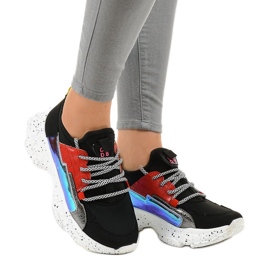 Adidași negri decorați cu HL-03 negru