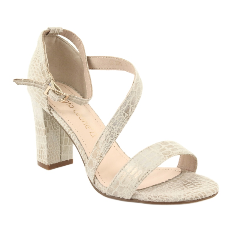 Sandale gladiator Sergio Leone SK870 bej de aur