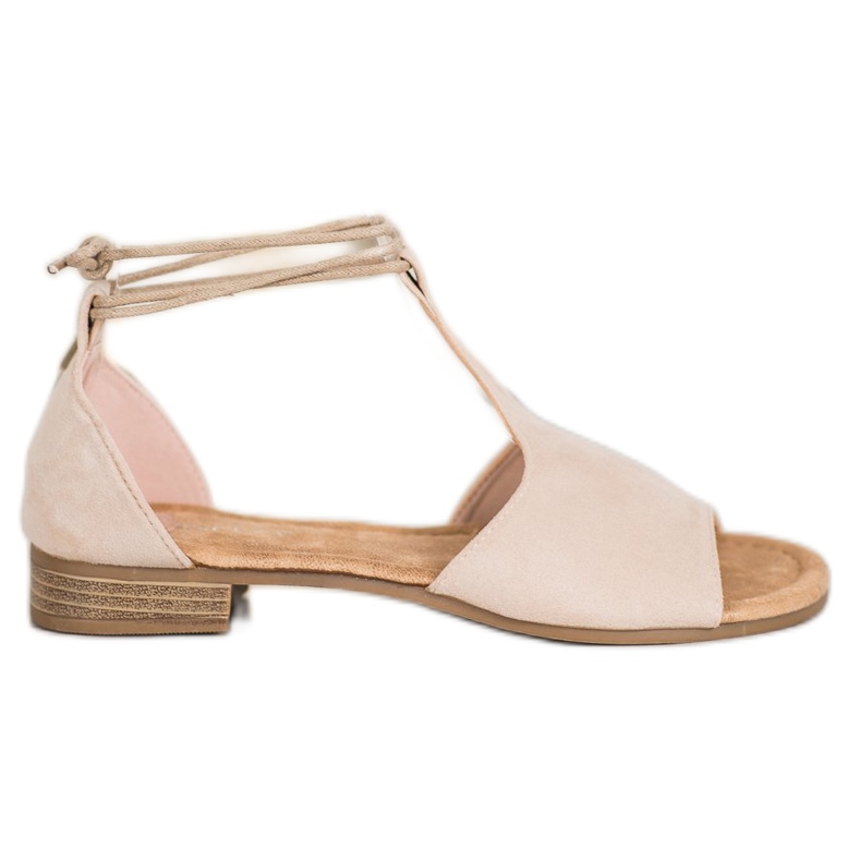 Sandale VINCEZA legate maro