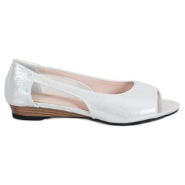 Ballerine VINCEZA Open Toe argint