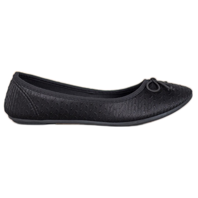 McKey Balerină casuală cu arc negru
