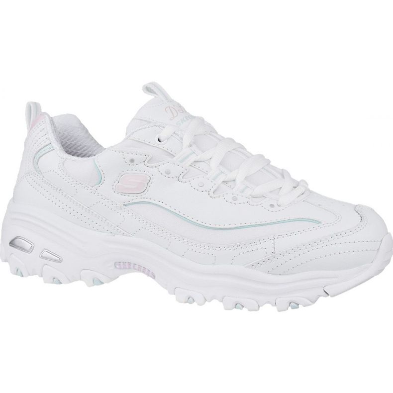 Skechers D'Lites Sparkling Rain W 149060-WLPK alb Skechers D'Lites Sparkling Rain W 149060-WLPK alb