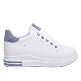 Adidași de damă albi L8035 Albastru