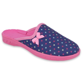 Pantofi pentru copii Befado colorate 707Y408 albastru marin roz