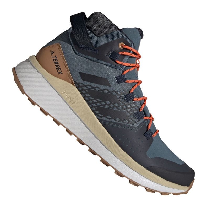 Pantofi Adidas Terrex Folgian Mid Gtx M EF6766 negru multicolor albastru