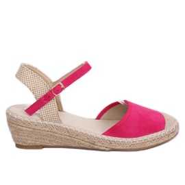 Espadrile pe pene fuchsia LLI-3M85 Fuchsia roz