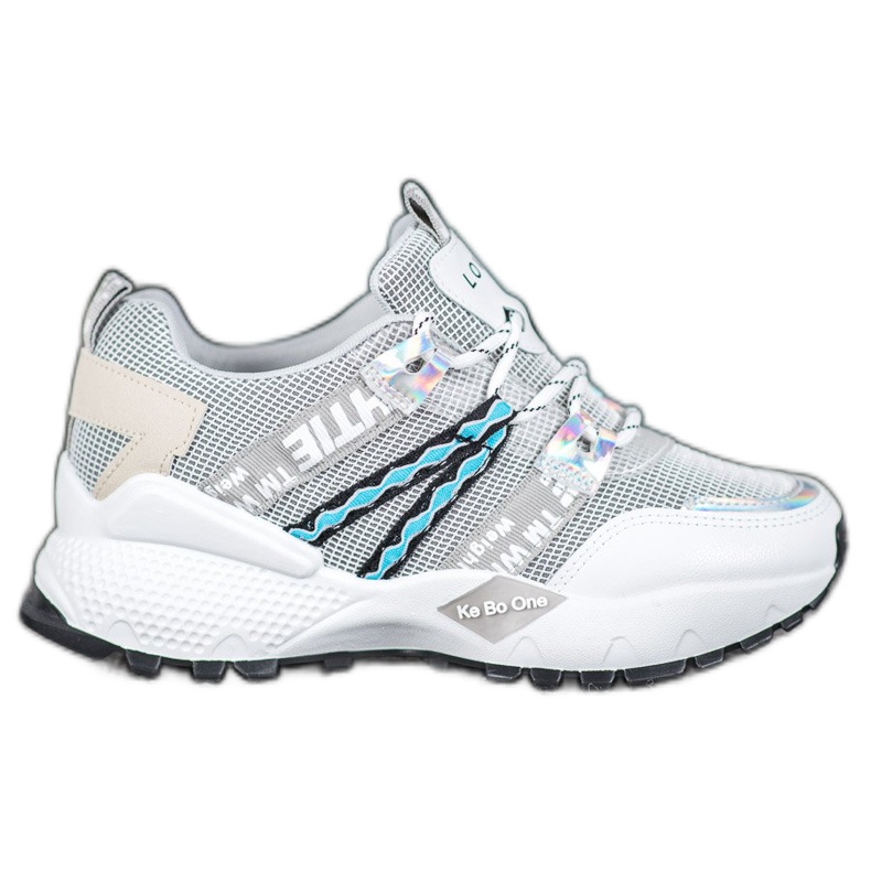 Bona Adidași Love Mesh alb gri