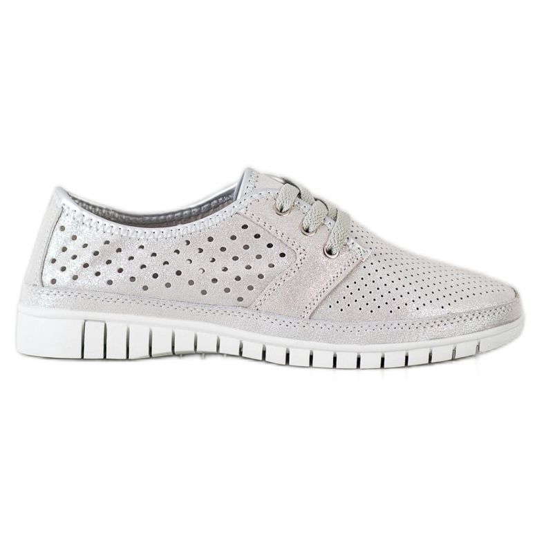 Kylie Pantofi din piele pe platformă gri