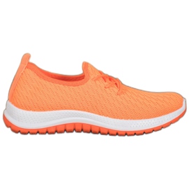 SHELOVET Pantofi sport portocaliu ajurat portocale SHELOVET Pantofi sport portocaliu ajurat portocale