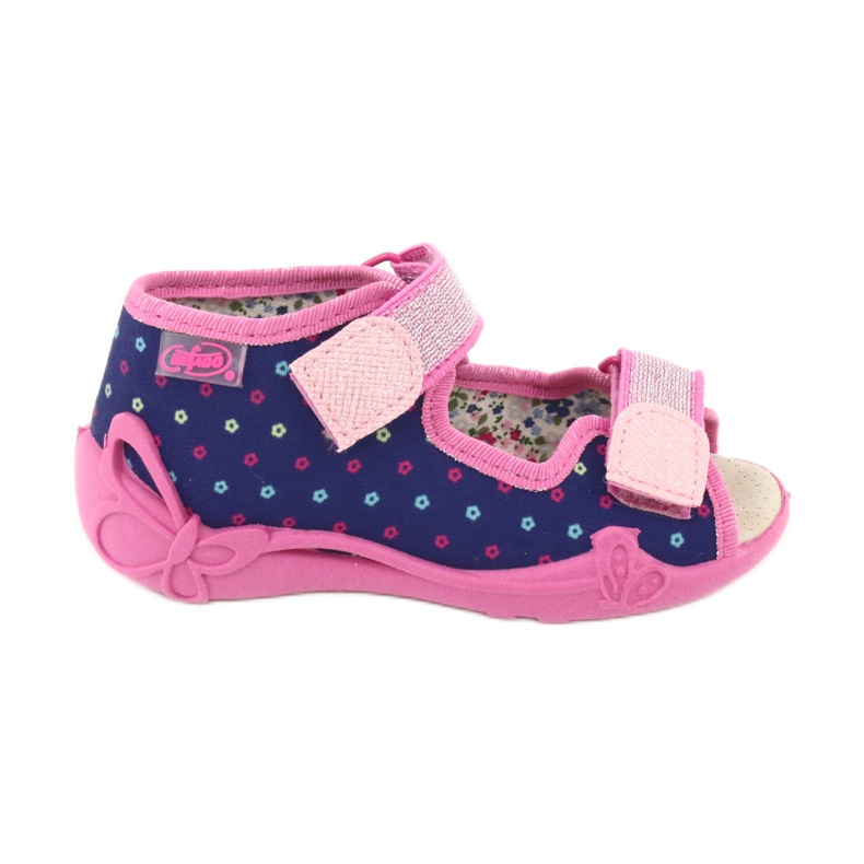 Pantofi pentru copii Befado galbeni 342P007 albastru marin albastru roz