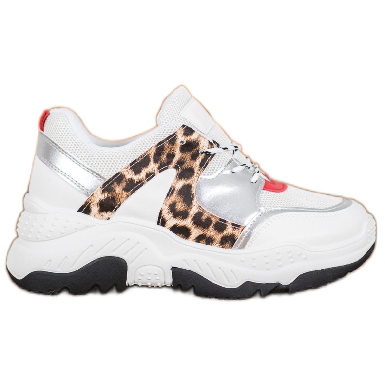 SHELOVET Adidași dantelați la modă alb