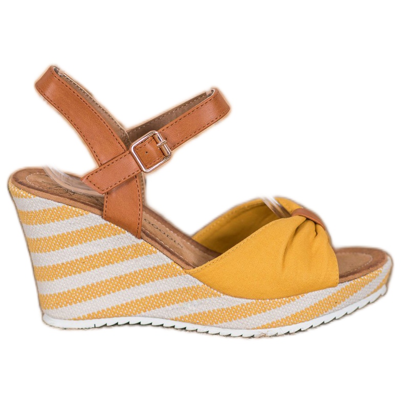 Goodin Sandale Galbene Pe Pană maro