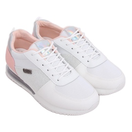 Încălțăminte sport de damă alb și roz C013 Blanco Încălțăminte sport de damă alb și roz C013 Blanco