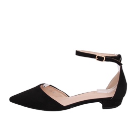 Negre MM-795 Balerini tăiate negru Negre MM-795 Balerini tăiate negru