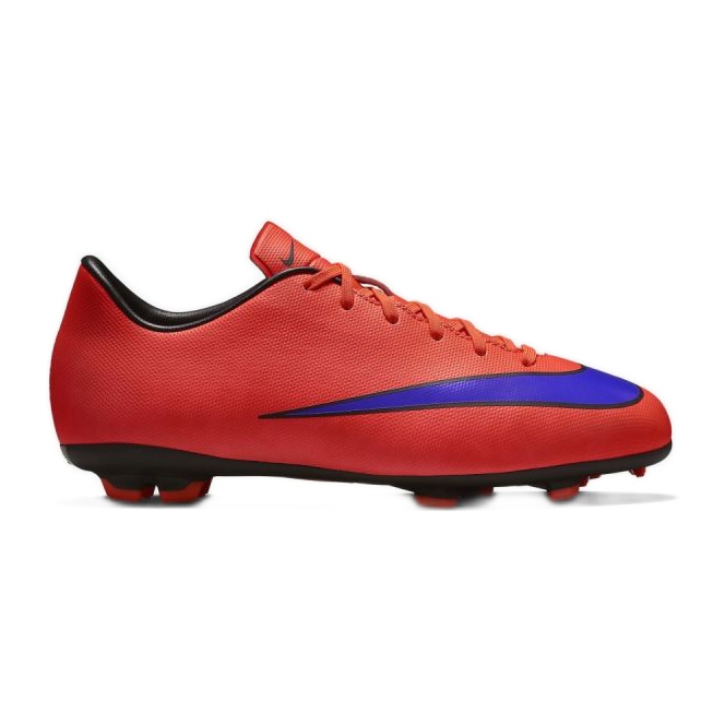 Pantofi de fotbal Nike Mercurial Victory V Fg Jr 651634-650 roșu portocale si rosii Pantofi de fotbal Nike Mercurial Victory V Fg Jr 651634-650 roșu portocale si rosii