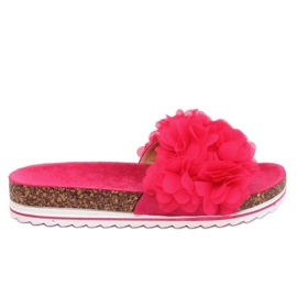 Flower power fucsia BG47P Papuci fucsia roz