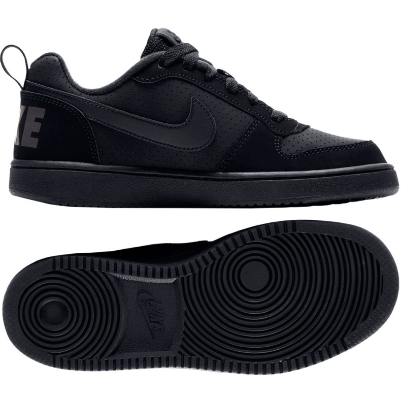 Nike Court Borough Low Gs 839985 001 negru