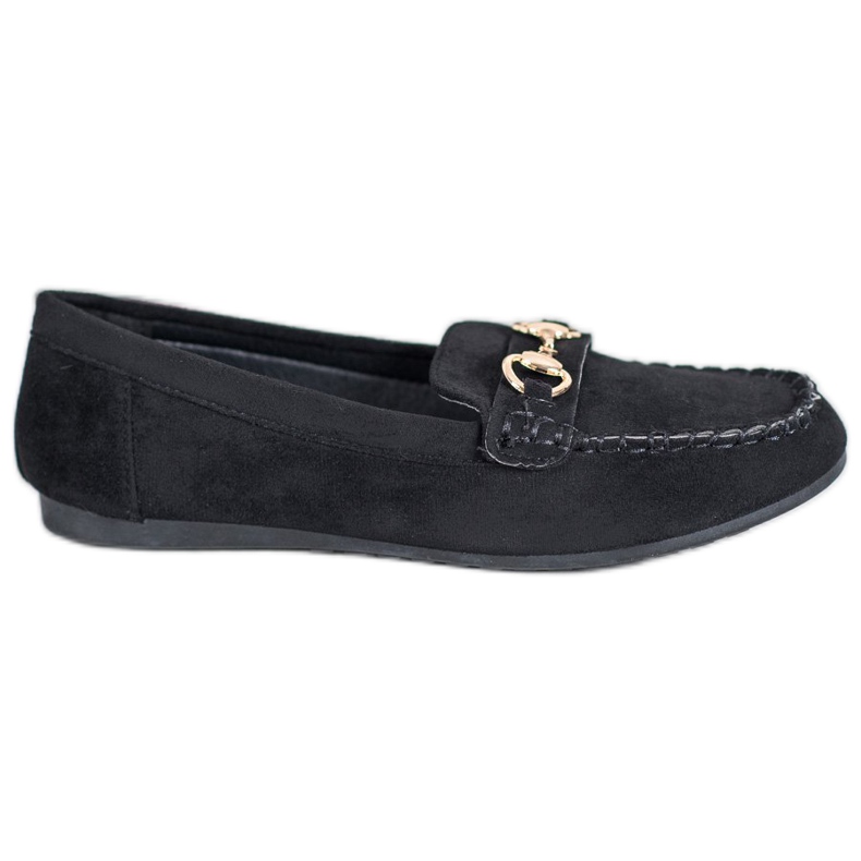 Cm Paris Mocasini cu ornament negru