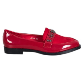 SHELOVET Mocasini lăcuți roșu SHELOVET Mocasini lăcuți roșu