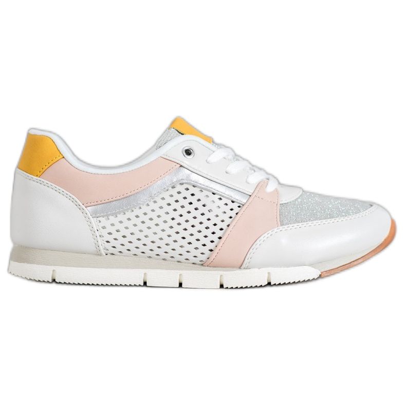 Kylie Pantofi sportivi ajurati alb