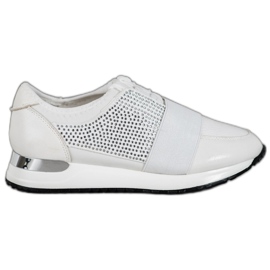 SHELOVET Pantofi sport cu cristale alb SHELOVET Pantofi sport cu cristale alb
