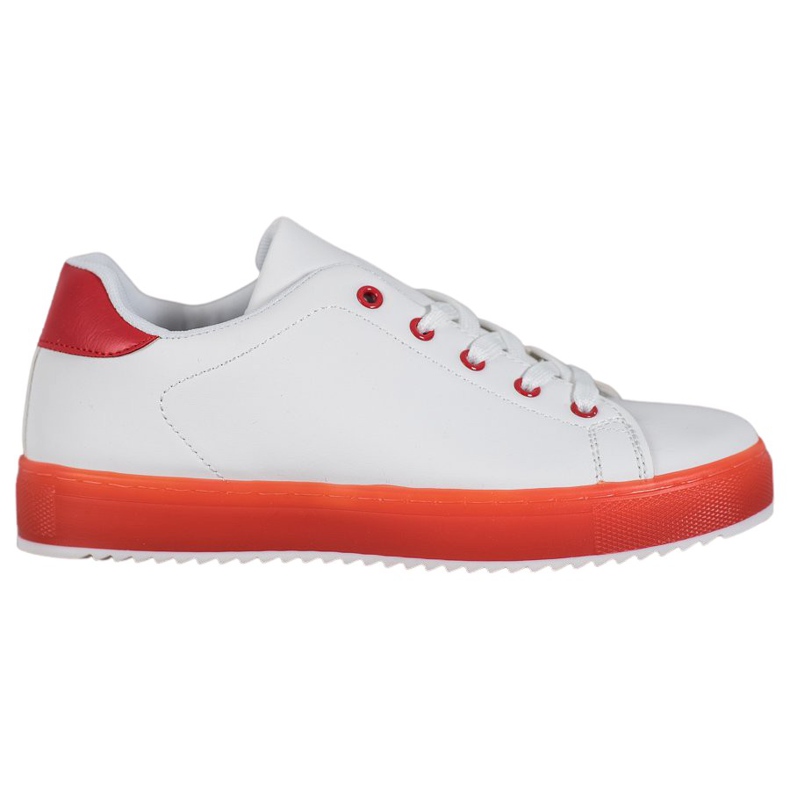 SHELOVET Încălțăminte cu talpă colorată alb