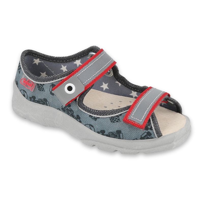 Încălțăminte pentru copii Befado 869X141 roșu gri