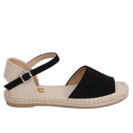 Negru BB28P Espadrile negre maro