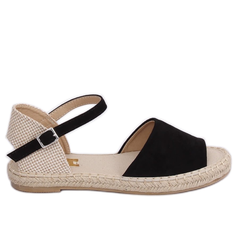 Negru BB28P Espadrile negre maro