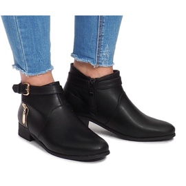 Cizme cu fermoare 288-89 Negru