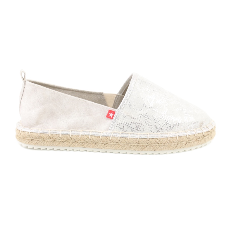 Big Star Espadrile stele mari 274A514 argint gri