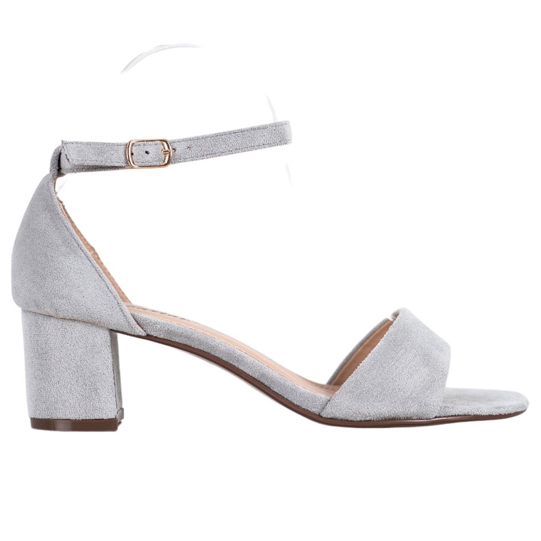 Seastar Sandale confortabile cu toc înalt gri