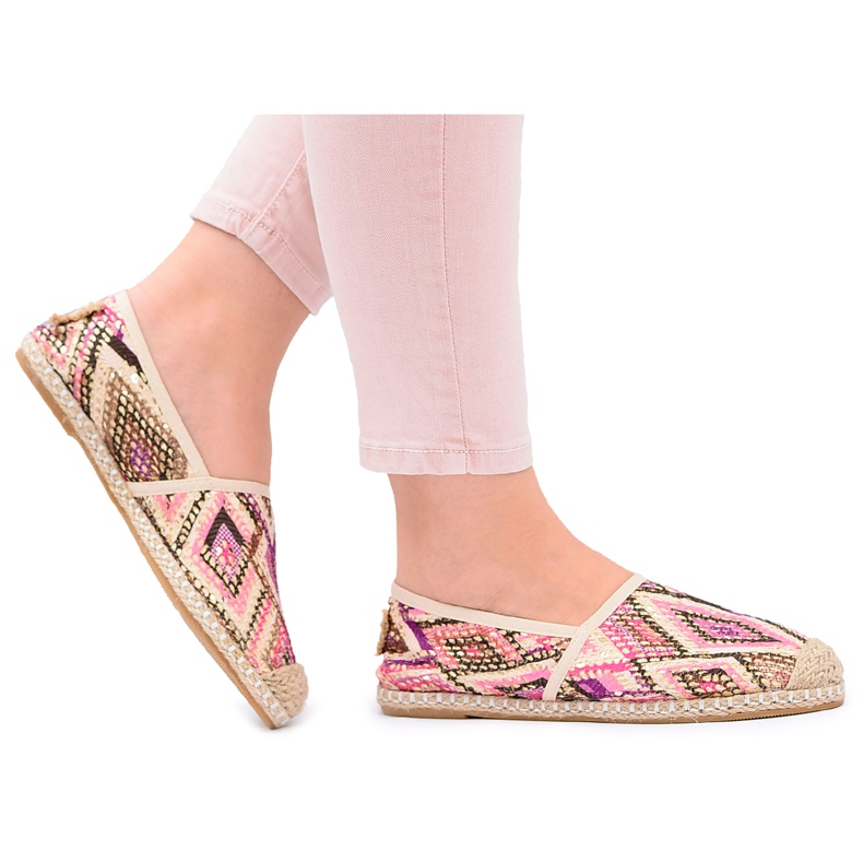 Lu Boo | Espadrile Bimbi Slip-on de lenjerie de damă multicolor