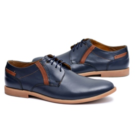 Bednarek Polish Shoes Brogues pentru bărbați Bednarek Leather Blue Navy Millo albastru marin Bednarek Polish Shoes Brogues pentru bărbați Bednarek Leather Blue Navy Millo albastru marin