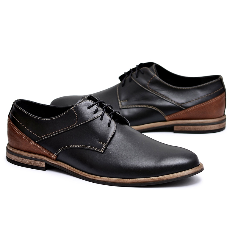 Bednarek Polish Shoes Brogues pentru bărbați Bednarek Piele elegantă negru Marcelo
