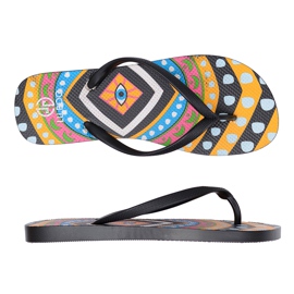 Lu Boo Pin-up Black Aztec Flip Flops Havanna multicolor Lu Boo Pin-up Black Aztec Flip Flops Havanna multicolor