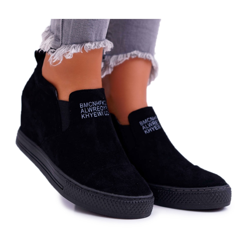 Adidași pentru femei Snekers Lu Boo Slip-on Black Kaori negru Adidași pentru femei Snekers Lu Boo Slip-on Black Kaori negru