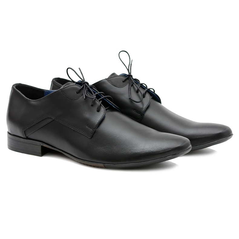 Bednarek Polish Shoes Brogues pentru bărbați Bednarek Elegant din piele neagră Edmondo negru