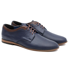 Gejms Pantofi din piele pentru bărbați ajurati Ettore Granat negru Gejms Pantofi din piele pentru bărbați ajurati Ettore Granat negru