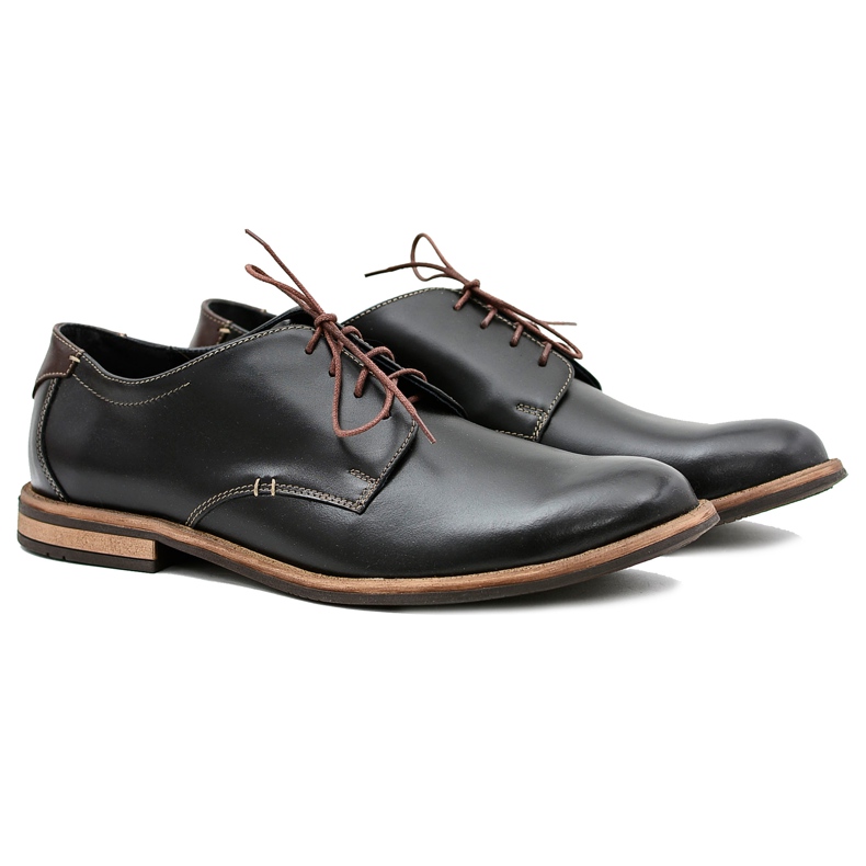 Bednarek Polish Shoes Încălțăminte elegantă Feliciano pentru bărbați negru