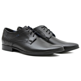 Gejms Pantofi eleganți din piele neagră Gaspare negru Gejms Pantofi eleganți din piele neagră Gaspare negru