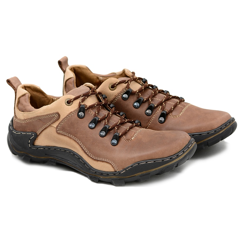 Mario Boschetti Pantofi de trekking din piele Johnny Brown maro