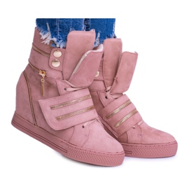 Adidași de damă Lu Boo On Wedge Pink Fluff roz