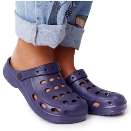 Flameshoes Papuci de damă bleumarin Eva Foam albastru